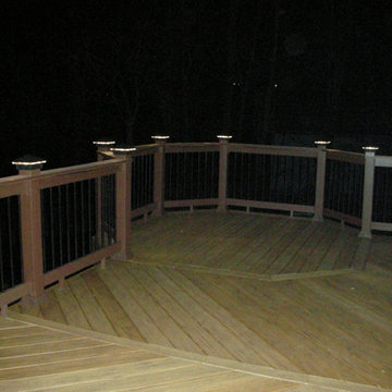 Marsh - Deck lighting using low voltage lighted post caps.