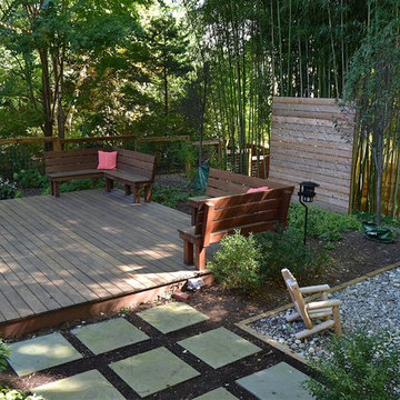 Mid Century Modern Deck and Landscape