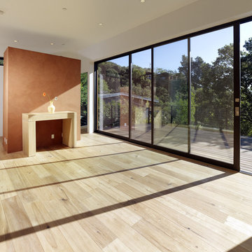 Mill Valley Contemporary MASTER BEDROOM AND DECK