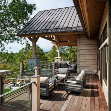 Missouri Hybrid Log & Timber Home - Stone County Residence