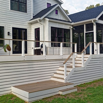 Modern, Airy, Northern Virginia Deck and Porch