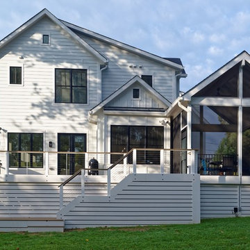 Modern, Airy, Northern Virginia Deck and Porch