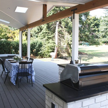 Modern Farmhouse Outdoor Living Space