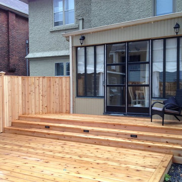 Montreal West Cedar Fence and Deck