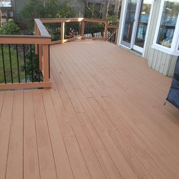 Moorseville, NC, deck makeover by Renew Crew!