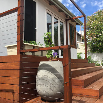 Mosman Park Hardwood layered Deck with stainless steel wires