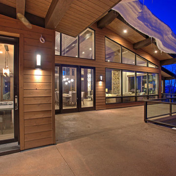 Porch Of Luxury Mountain Home