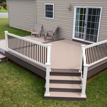 Multi-level composite deck