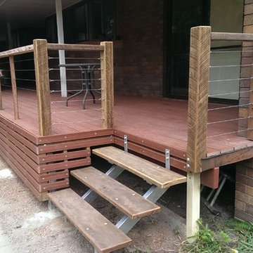 Narangba Modwood and recycled timber handrail