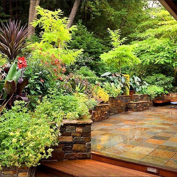 Natural Stone patio and garden walls