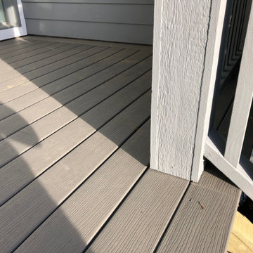New Composite Deck and Aggregate Stair Stringer Rebuild + Paint