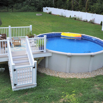 New pool deck and rear deck modifications