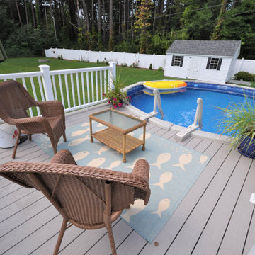 New pool deck and rear deck modifications