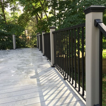 New Providence deck. Select decking, Reveal railings