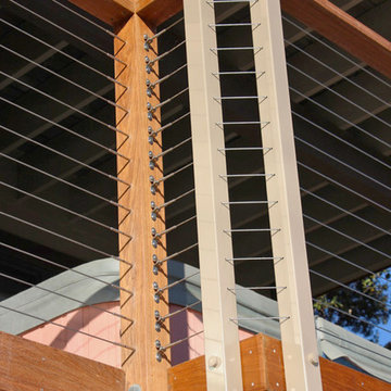 Novato, CA: Clay Aluminum Posts & Top Rail Support w/ Cable & Fittings