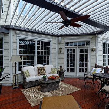 Oil Rubbed Bronze Equinox Adjustable Louvered Roof, Deck, and Patio