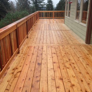 Oregon city cedar deck