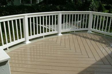 Inspiration for a modern deck remodel in Boston