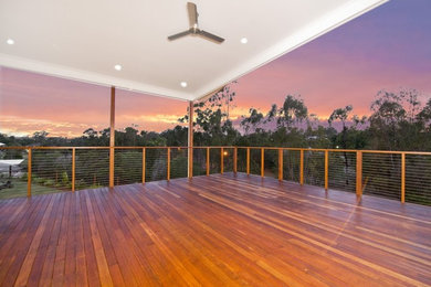 Photo of a modern terrace in Brisbane.
