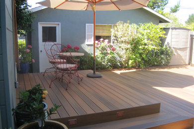 Photo of a medium sized traditional back terrace in Other with no cover.