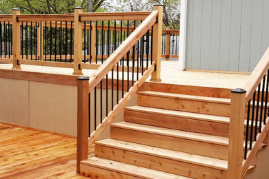 Outdoor Enclosed Deck with Stairs