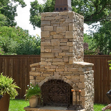 Outdoor Fireplace Kits - 36-In Pre-Engineered Arched Masonry Outdoor Fireplace