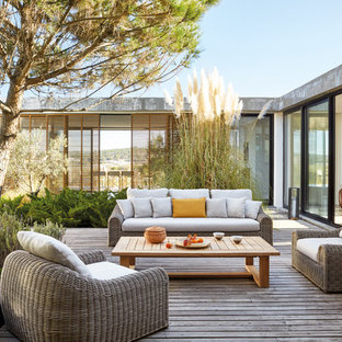 Foto di una terrazza tradizionale dietro casa con nessuna copertura