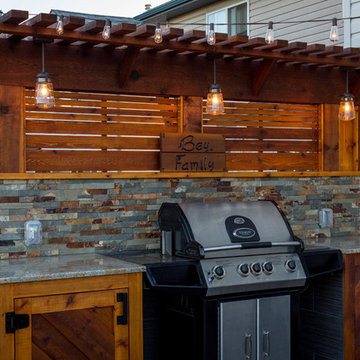 Outdoor grill zone