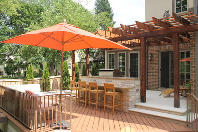 Outdoor living maximized in a small space.