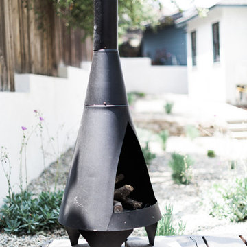 Outdoor Modern Fireplace