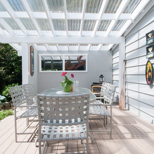 Foto di una terrazza tradizionale dietro casa