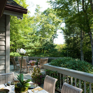 Example of a classic deck design in Charlotte with no cover