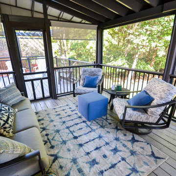 Pagoda Inspired Pergola, Deck and Sunroom in Sterling, VA