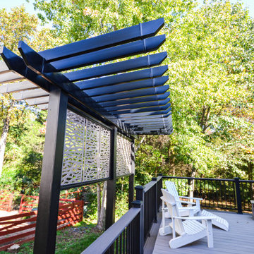 Pagoda Inspired Pergola, Deck and Sunroom in Sterling, VA