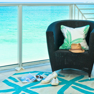 Palms pillow and Seastar carpet