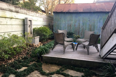 Inspiration for a rustic terrace in New Orleans.