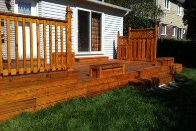 Example of a deck design in Montreal