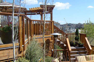 Example of a classic deck design in Calgary