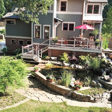 Pond House Backyard