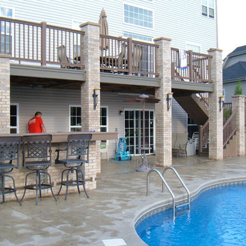 Pool and deck, Walkout Basement