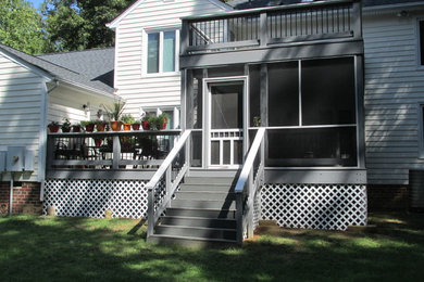 Inspiration for a mid-sized deck remodel in Richmond