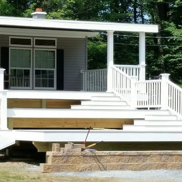 PVC railing and skirt boards