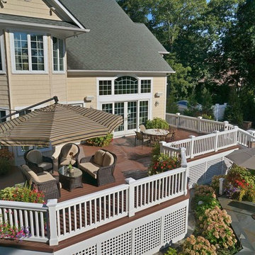 raised deck and terrace