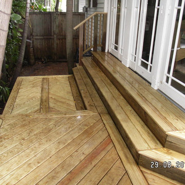 Raised Deck off back of house