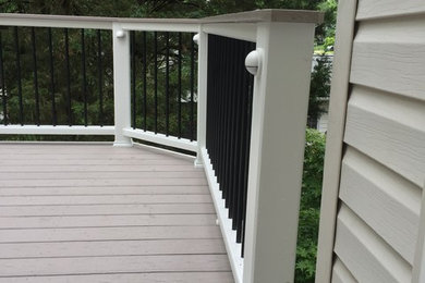 Deck - traditional backyard deck idea in DC Metro with no cover