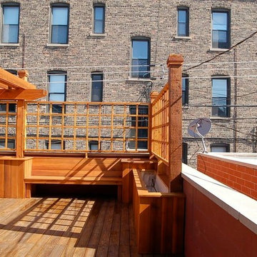 Rooftop deck in Chicago