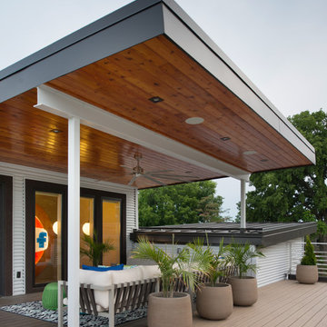 Rooftop Deck in Modern Urban Home