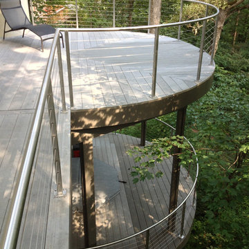 Round Tube Stainless Steel Cable Railing