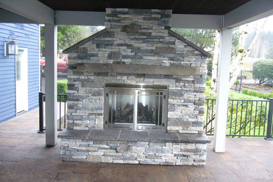 Roy & Ellen's Fireplace and Paver Patio