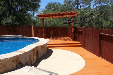 San Antonio, TX - Poolside Deck Construction